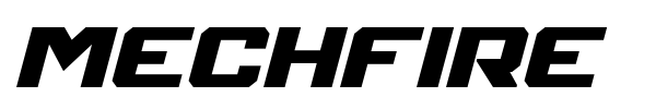 Mechfire font preview